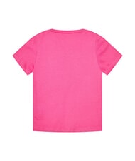 GUESS KIDS T-shirt with triangle logo pink trip - Child T-shirt - 2