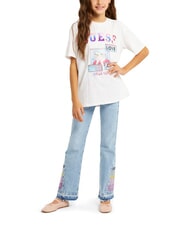 GUESS KIDS Printed patterned T-shirt pink tie dye - Child T-shirt - 4