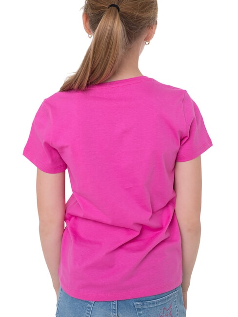 KIDS Triangle logo print T-shirt pink trip - Child T-shirt