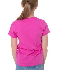GUESS KIDS Triangle logo print T-shirt pink trip - Child T-shirt - 4
