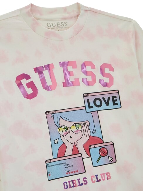 KIDS Printed patterned T-shirt pink tie dye - Child T-shirt