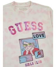 GUESS KIDS Printed patterned T-shirt pink tie dye - Child T-shirt - 3