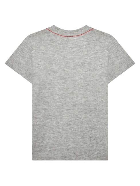 KIDS Cotton T-shirt with triangle print light heather grey - Child T-shirt