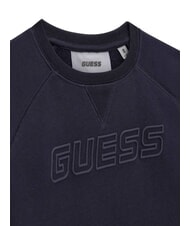 GUESS MINI ME KIDS Crewneck sweatshirt with embossed logo deep sea a753 - Baby Sweatshirt - 3