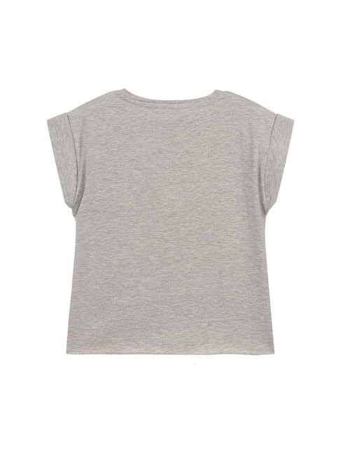CORE KIDS Cropped T-shirt with print light heather gray m - Child T-shirt