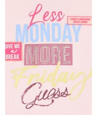 GUESS KIDS T-shirt with rhinestones and sequins ballet pink - Child T-shirt - 3