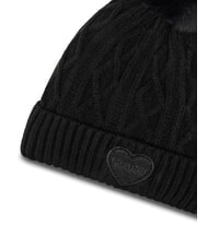 GUESS KIDS Braided hat with pom pom jetbla - Baby Hat - 3