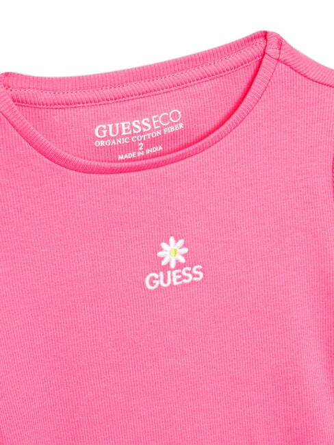 KIDS T-shirt with cherry embroidery caramel rose - Child T-shirt