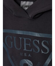 GUESS KIDS St logo hoodie blue graphite grey - Baby Sweatshirt - 3