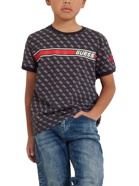 KIDS 4G all-over logo T-shirt 4g aop jet black - Child T-shirt