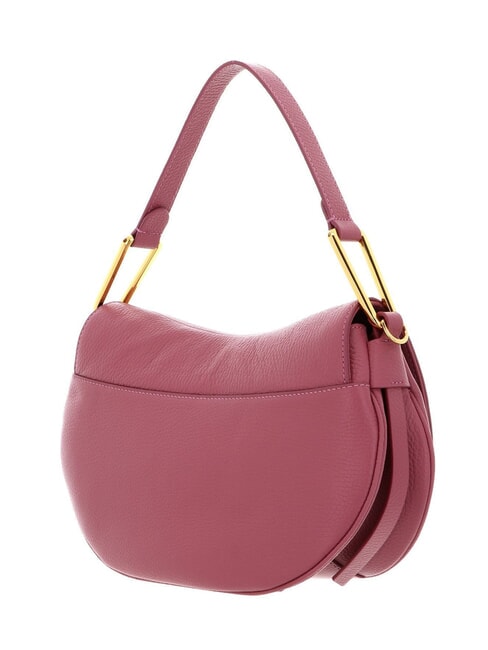 MAGIE SOFT Leather shoulder bag with shoulder strap pulp pink - Women’s Bags