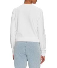 GUESS JEANS CN CROP Cotton sweatshirt purwhite - Women's Sweatshirts - 2