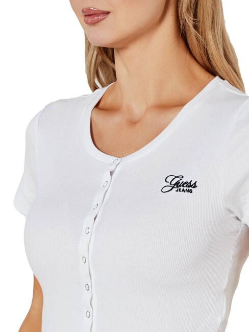 SL CN SNAP EMBRO  T-shirt purwhite - T-shirt