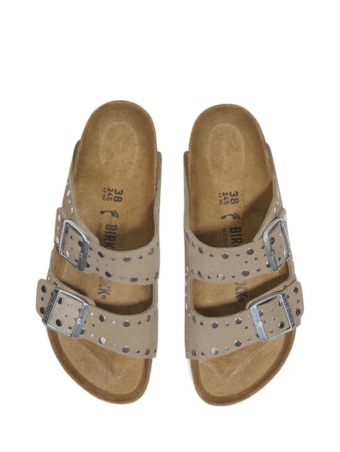ARIZONA RIVET  Leather sandals taupe - Women&rsquo;s shoes