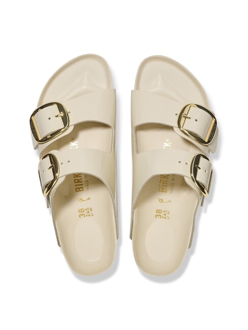 ARIZONA BIG BUCKLE  Leather sandals shine ecru - Women&rsquo;s shoes