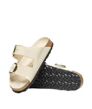 BIRKENSTOCK ARIZONA BIG BUCKLE  Leather sandals shine ecru - Women&rsquo;s shoes - 4