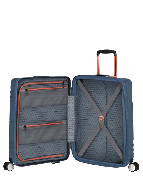 HELLO CABIN Expandable carry-on trolley navy/orange - Hand luggage