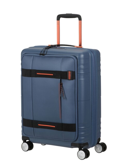 HELLO CABIN Expandable carry-on trolley navy/orange - Hand luggage