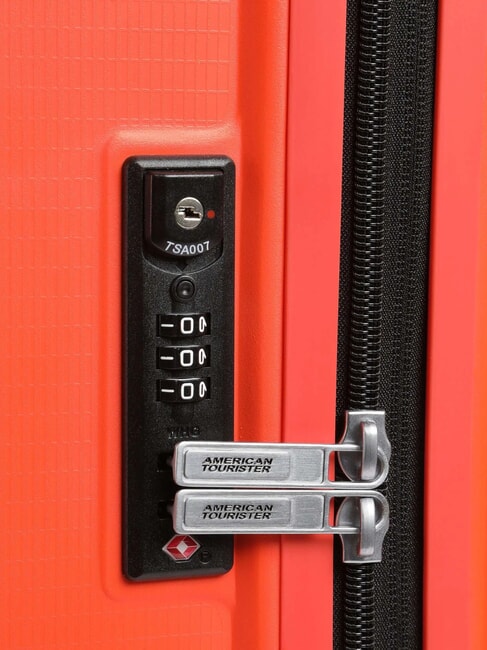 AEROSTEP Large size expandable trolley BRIGHT ORANGE - Rigid Trolley Cases