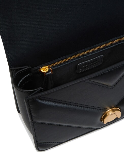 LOVE ONE MINI Chevron quilted nappa bag black-antique gold - Women&rsquo;s Bags