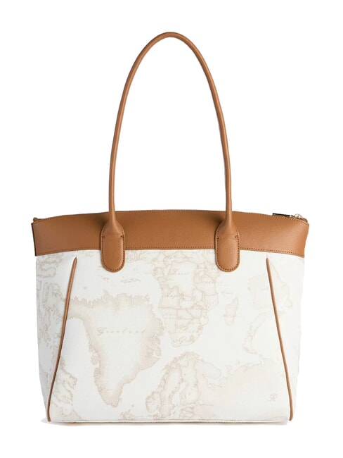 HERITAGE GEO Shoulder shopping bag white - Women’s Bags