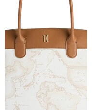 ALVIERO MARTINI PRIMA CLASSE HERITAGE GEO Shoulder shopping bag white - Women’s Bags - 3