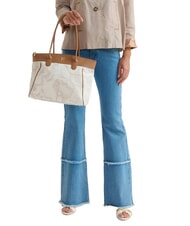 ALVIERO MARTINI PRIMA CLASSE HERITAGE GEO Shoulder shopping bag white - Women’s Bags - 5