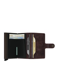 SECRID VINTAGE  Leather wallet with aluminum card holder chocolate - Men&rsquo;s Wallets - 2