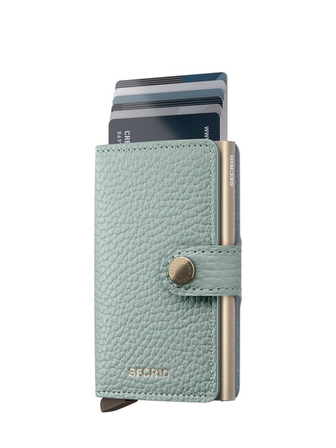 PEBBLE  Hammered leather wallet sea green - Women’s Wallets