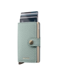 SECRID PEBBLE  Hammered leather wallet sea green - Women’s Wallets - 4