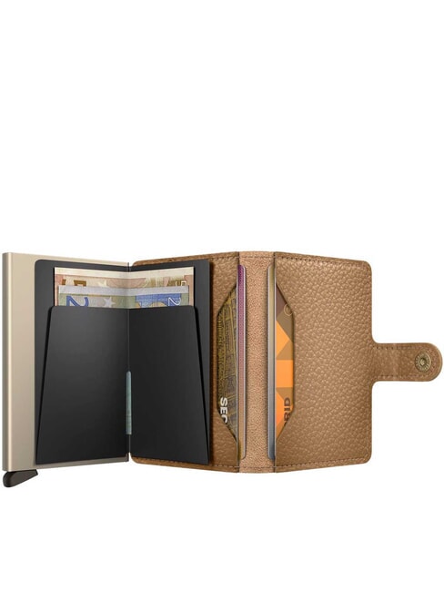 PEBBLE  Hammered leather wallet cappuccino - Women&rsquo;s Wallets