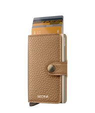 SECRID PEBBLE  Hammered leather wallet cappuccino - Women&rsquo;s Wallets - 4