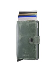 SECRID VINTAGE  Leather wallet with aluminum card holder sage - Men&rsquo;s Wallets - 4