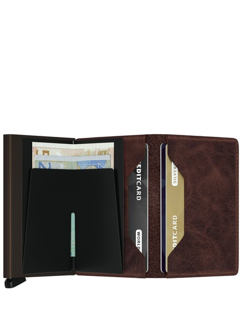 VINTAGE  Slim Leather Wallet chocolate - Men&rsquo;s Wallets