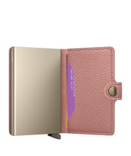 SECRID PEBBLE  Hammered leather wallet rose - Women&rsquo;s Wallets - 3