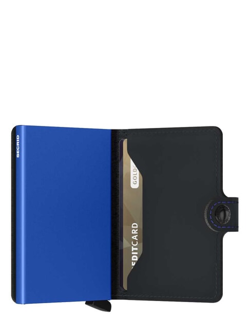 MATTE  Wallet with RFID blocking card holder black & blue - Men&rsquo;s Wallets