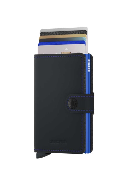 MATTE  Wallet with RFID blocking card holder black & blue - Men&rsquo;s Wallets