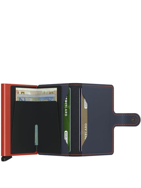 MATTE  Wallet with RFID blocking card holder night blue & orange - Men&rsquo;s Wallets