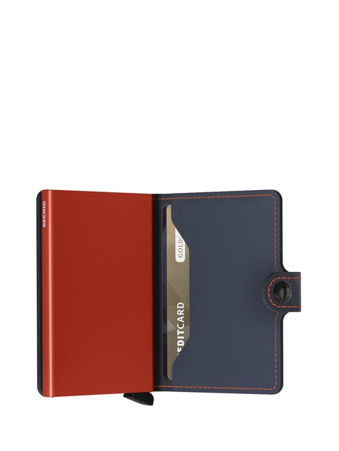 MATTE  Wallet with RFID blocking card holder night blue & orange - Men&rsquo;s Wallets