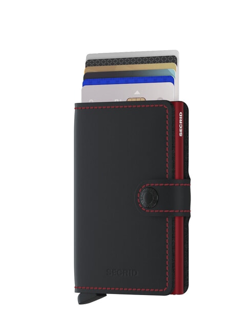 MATTE  Wallet with RFID blocking card holder black & red - Men&rsquo;s Wallets