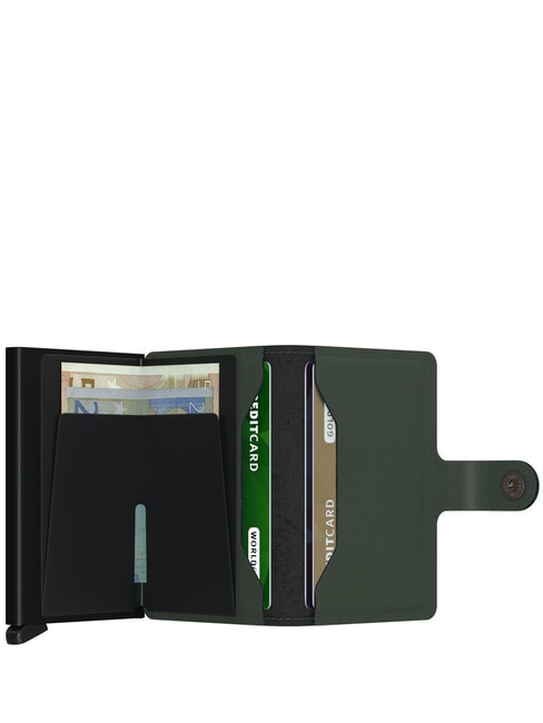 MATTE  Wallet with RFID blocking card holder green black - Men&rsquo;s Wallets