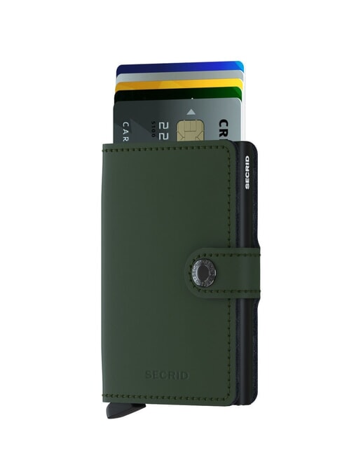 MATTE  Wallet with RFID blocking card holder green black - Men&rsquo;s Wallets