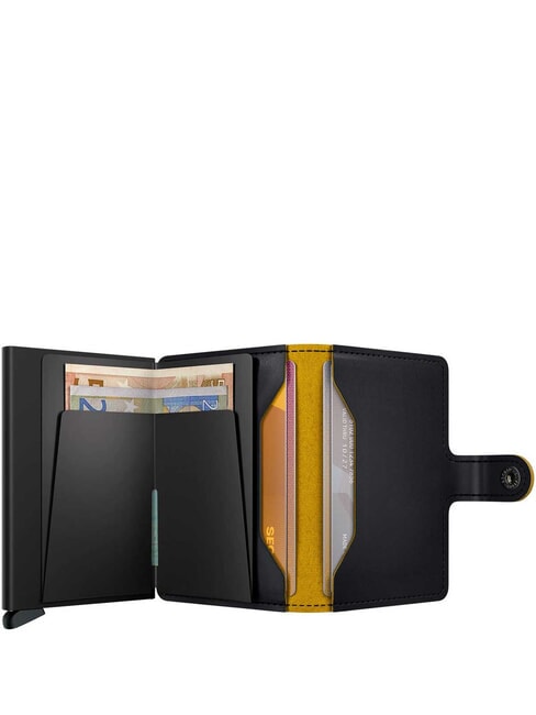MATTE  Wallet with RFID blocking card holder black & ochre - Men&rsquo;s Wallets