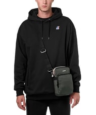 KWAY ERLOY Nylon bag with pocket green blackish - Over-the-shoulder Bags for Men - 4