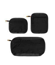 KWAY SAINT MALO Maxi beach shopper bag with 3 pencil cases black pure - Women’s Bags - 3