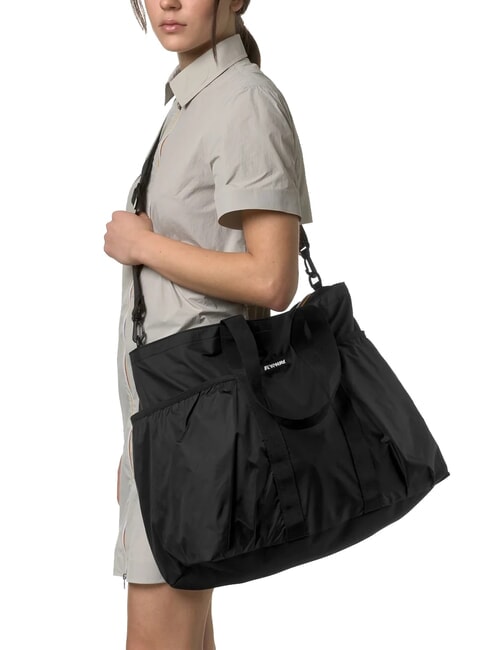 SAINT MALO Maxi beach shopper bag with 3 pencil cases black pure - Women’s Bags