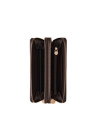 BORBONESE CLASSICA Zip Around Wallet OP / NATURAL / BLACK - Women&rsquo;s Wallets - 2