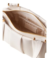 BORBONESE L ECLAIR  Shoulder bag, in leather white - Women’s Bags - 4