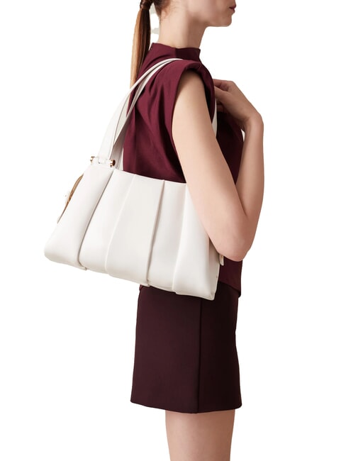 L ECLAIR  Shoulder bag, in leather white - Women’s Bags