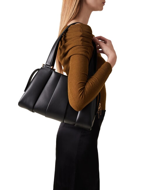 L ECLAIR  Shoulder bag, in leather Black - Women’s Bags